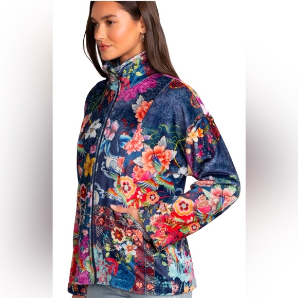 RARE! JOHNNY WAS Women’s JOAN ZIP SHERPA JACKET! - Picture 3 of 5